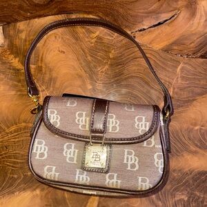 Elegant Brown BB Monogram Mini Bag